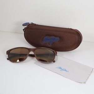 Maui Jim Dragons Teeth MJ 811-25C Brown Stripe Sunglasses 58-18-145mm